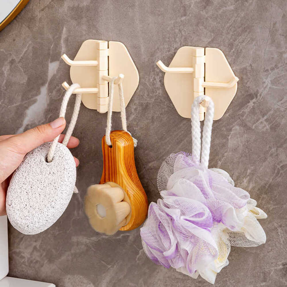 5 Pack Swivel Wall Hooks -3 Arm